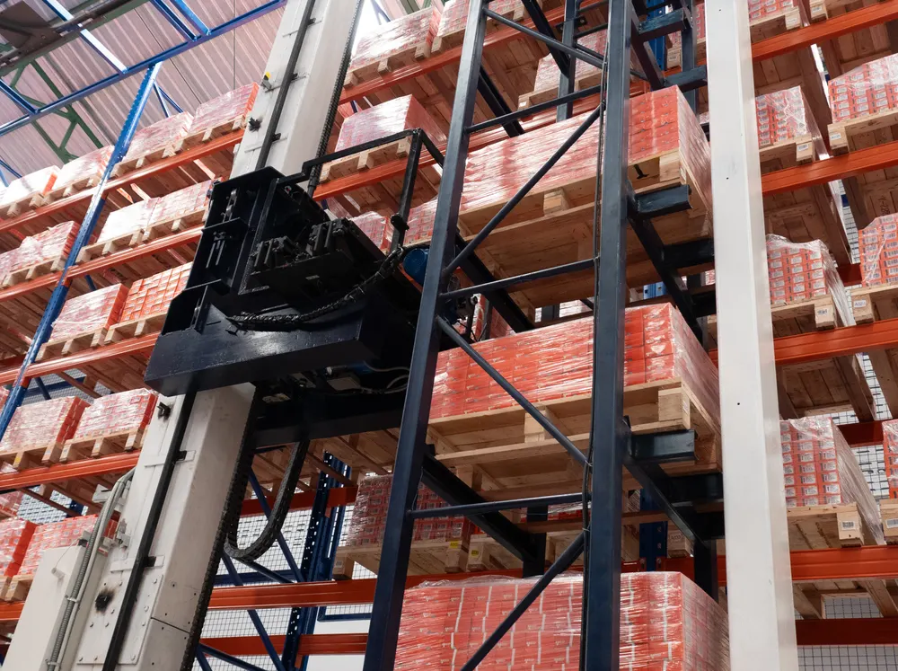 เครนเลี้ยวเปลี่ยนช่องทางพร้อม Buffer Rack ของ PN.kreis